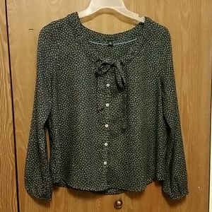 Tommy Hilfiger bow polkadot blouse